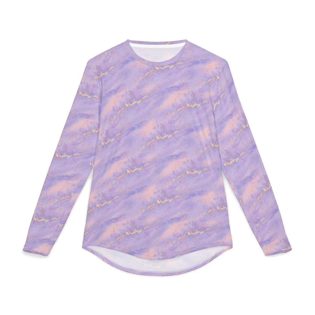 Lower Keys Chart Sun Shirt — Lavender Sunset