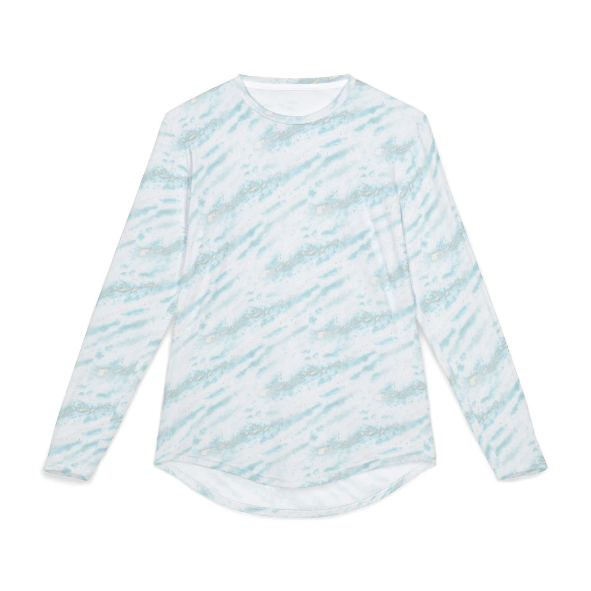 Lower Keys Chart Sun Shirt — Soft Aqua