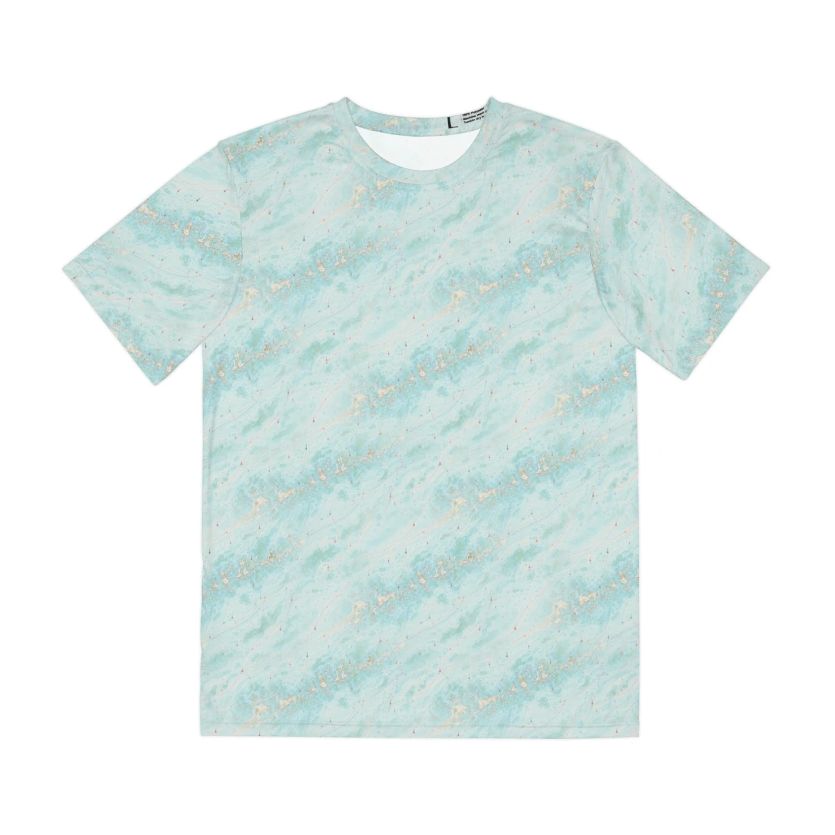 Lower Keys Chart Tee — Aqua