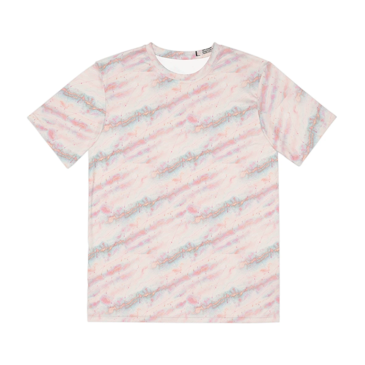 Lower Keys Chart Tee — Pink Coral Sunset