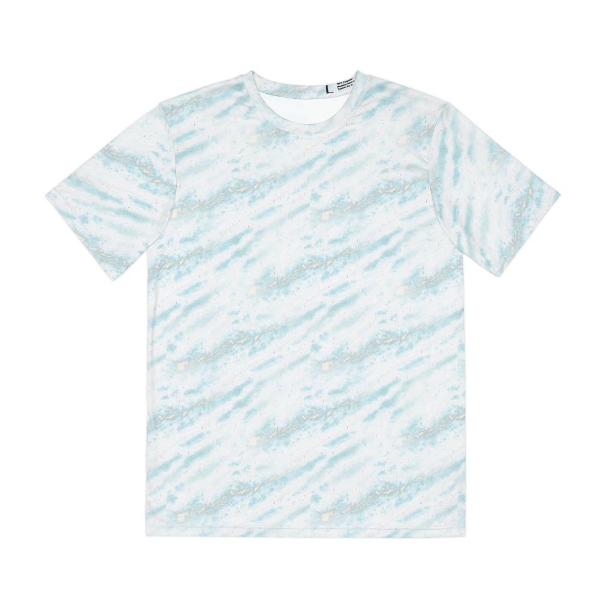 Lower Keys Chart Tee — Soft Aqua